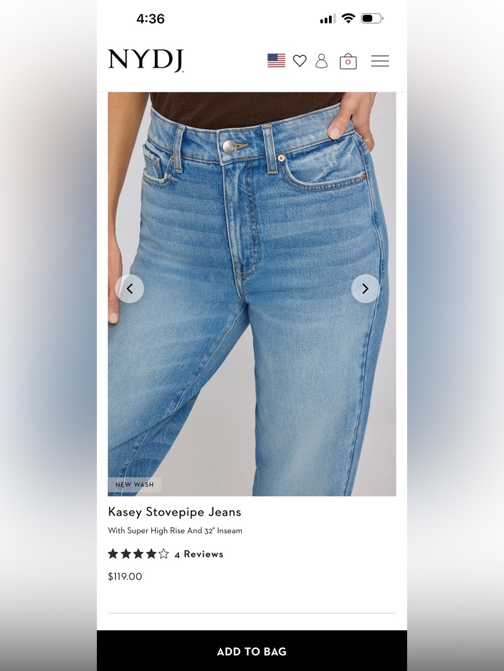 NYDJ “Fit is Everything” Women's Blue Flare Jeans - Picture 7 of 7